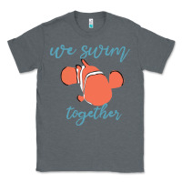 Charcoal Heather just keep swimming 25 Classic Tee - ArtChic