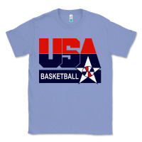 Colony Blue usa basketball Classic Tee - ArtChic