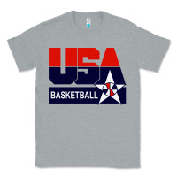 Heather Grey usa basketball Classic Tee - ArtChic