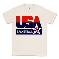 Natural usa basketball Classic Tee - ArtChic