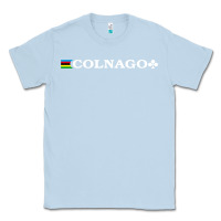 Dusty Blue Colnago Bicycling Bike Classic Tee - ArtChic