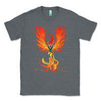 Charcoal Heather X-Men Jean Grey Phoenix Cosmic Flames Classic Tee - ArtChic