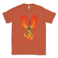 Copper X-Men Jean Grey Phoenix Cosmic Flames Classic Tee - ArtChic