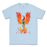 Dusty Blue X-Men Jean Grey Phoenix Cosmic Flames Classic Tee - ArtChic