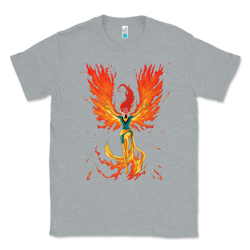X-men Jean Grey Phoenix Cosmic Flames Classic Tee by ArtChic | Teevron