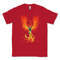 Red X-Men Jean Grey Phoenix Cosmic Flames Classic Tee - ArtChic