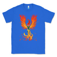 True Royal X-Men Jean Grey Phoenix Cosmic Flames Classic Tee - ArtChic