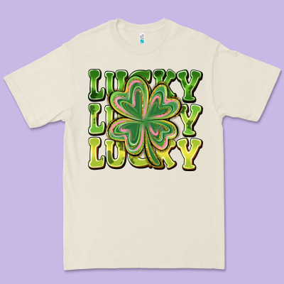 Lucky Clover Premium Tee Designed By Cowhidedigitalart