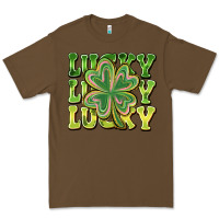 Cacao Lucky Clover Premium Tee - CowhideDigitalArt
