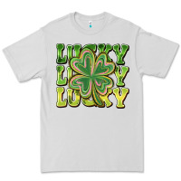 Dove Grey Lucky Clover Premium Tee - CowhideDigitalArt
