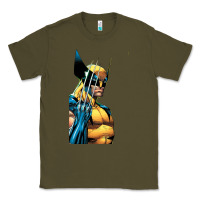 Army Green wolverine 3 Classic Tee - ArtChic