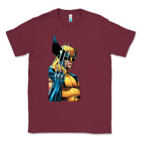 Burgundy wolverine 3 Classic Tee - ArtChic
