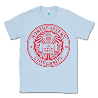 Dusty Blue Northeastern University Classic Tee - ArtChic