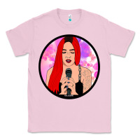 Bubblegum Pink red hair girl singing Classic Tee - ArtChic