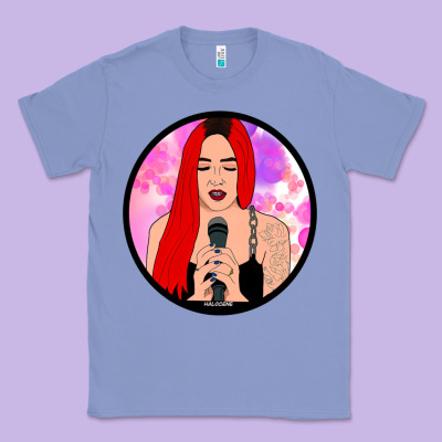 Red Hair Girl Singing Classic Tee Designed By Artchic