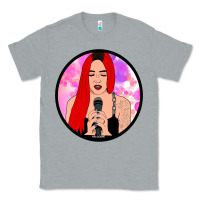 Heather Grey red hair girl singing Classic Tee - ArtChic