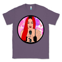 Lavender red hair girl singing Classic Tee - ArtChic