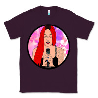Plum red hair girl singing Classic Tee - ArtChic