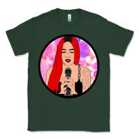 Sports Green red hair girl singing Classic Tee - ArtChic