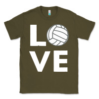 Army Green girls love volleyball Classic Tee - ArtChic