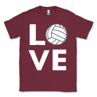 Burgundy girls love volleyball Classic Tee - ArtChic