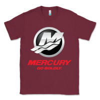 Burgundy Mercury Marine Outboard Boat Classic Tee - ArtChic