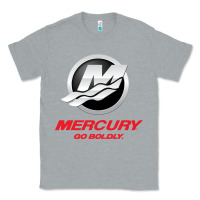 Heather Grey Mercury Marine Outboard Boat Classic Tee - ArtChic