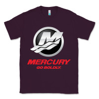 Plum Mercury Marine Outboard Boat Classic Tee - ArtChic