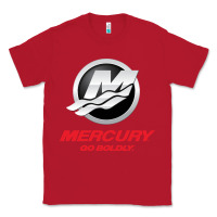 Red Mercury Marine Outboard Boat Classic Tee - ArtChic