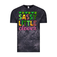 Cloud Black sassy little clover st patrick s day Vintage Tee - Artiststas