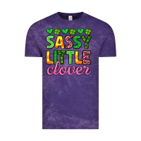Cloud Purple sassy little clover st patrick s day Vintage Tee - Artiststas
