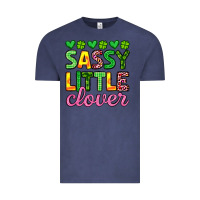 Vintage Denim sassy little clover st patrick s day Vintage Tee - Artiststas