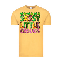Vintage Mustard sassy little clover st patrick s day Vintage Tee - Artiststas