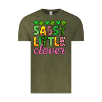 Vintage Olive sassy little clover st patrick s day Vintage Tee - Artiststas