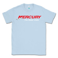 Dusty Blue Mercury Marine Outboard Boat Classic Tee - ArtChic