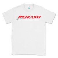 White Mercury Marine Outboard Boat Classic Tee - ArtChic