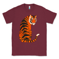 Burgundy tiger Classic Tee - ArtChic