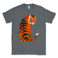 Charcoal Heather tiger Classic Tee - ArtChic