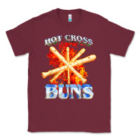 Burgundy hot cross buns t shirt Classic Tee - ArtChic