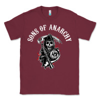 Burgundy horror skull sons of anarchy Classic Tee - ArtChic