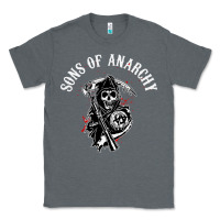 Charcoal Heather horror skull sons of anarchy Classic Tee - ArtChic