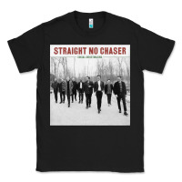 Black Straight No Chaser Social Christmasing Classic Tee - ArtChic