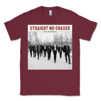 Burgundy Straight No Chaser Social Christmasing Classic Tee - ArtChic