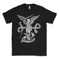 Black st michael archangel catholic angel defend us Classic Tee - ArtChic