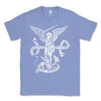 Colony Blue st michael archangel catholic angel defend us Classic Tee - ArtChic