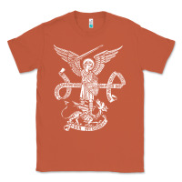 Copper st michael archangel catholic angel defend us Classic Tee - ArtChic