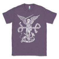 Lavender st michael archangel catholic angel defend us Classic Tee - ArtChic