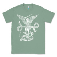 Sage st michael archangel catholic angel defend us Classic Tee - ArtChic