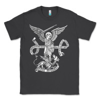 Smoke st michael archangel catholic angel defend us Classic Tee - ArtChic