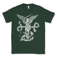 Sports Green st michael archangel catholic angel defend us Classic Tee - ArtChic